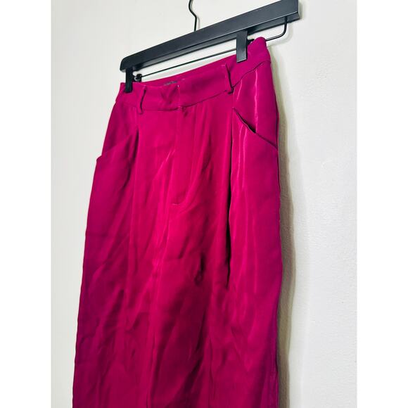 ENDLESS ROSE Purple Wine Colored High-Waisted Trouser Suit Pants size XS - Picture 5 of 12